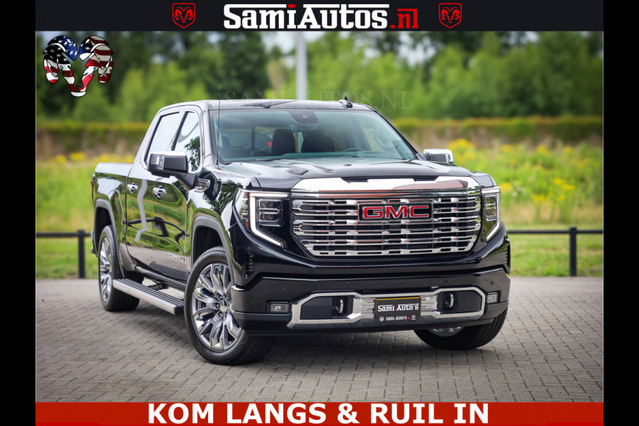 GMC Sierra DENALI | All-In Prijs | 6,2 V8 Full Option | De Meest Luxe Pick-Up in zijn Klasse | Comfortabele Dubbele Cabine met Royale 5 Zitplaatsen | BPM vrij | Nu Leverbaar uit Voorraad | Voorraad Nr 9194