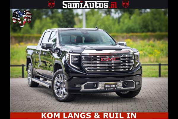 GMC Sierra DENALI | All-In Prijs | 6,2 V8 Full Option | De Meest Luxe Pick-Up in zijn Klasse | Comfortabele Dubbele Cabine met Royale 5 Zitplaatsen | BPM vrij | Nu Leverbaar uit Voorraad | Voorraad Nr 9194