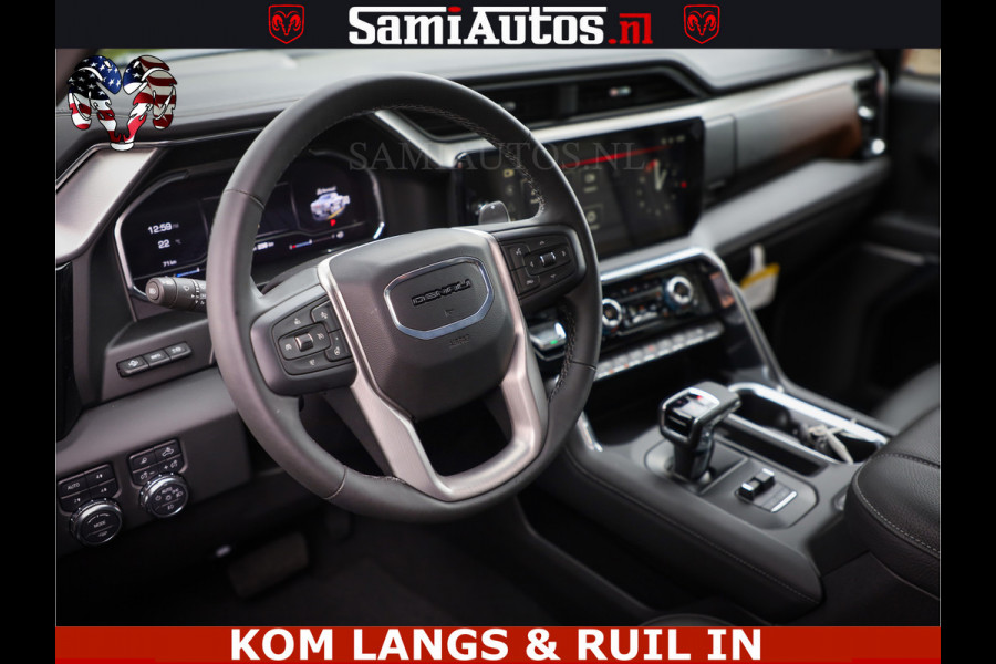 GMC Sierra DENALI | All-In Prijs | 6,2 V8 Full Option | De Meest Luxe Pick-Up in zijn Klasse | Comfortabele Dubbele Cabine met Royale 5 Zitplaatsen | BPM vrij | Nu Leverbaar uit Voorraad | Voorraad Nr 9194