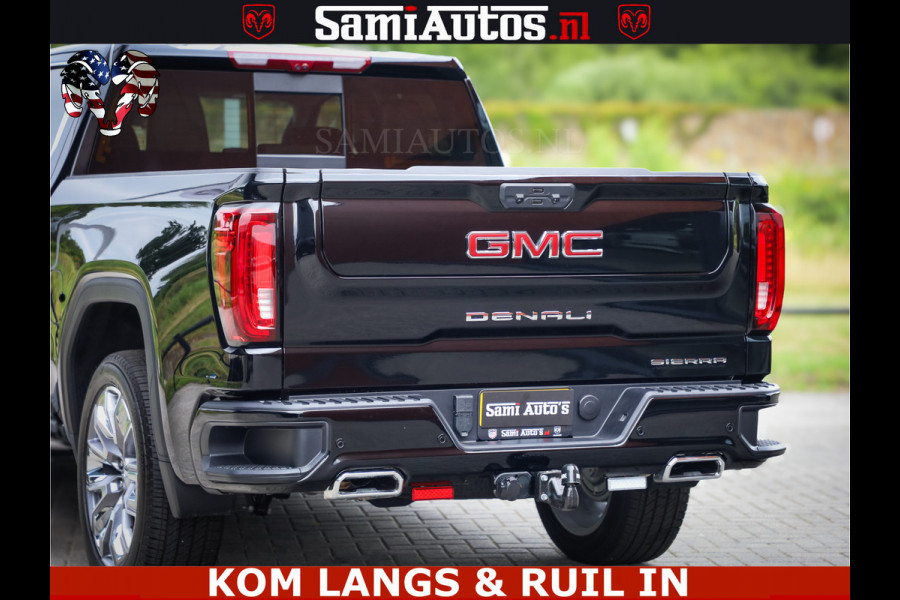 GMC Sierra DENALI | All-In Prijs | 6,2 V8 Full Option | De Meest Luxe Pick-Up in zijn Klasse | Comfortabele Dubbele Cabine met Royale 5 Zitplaatsen | BPM vrij | Nu Leverbaar uit Voorraad | Voorraad Nr 9194