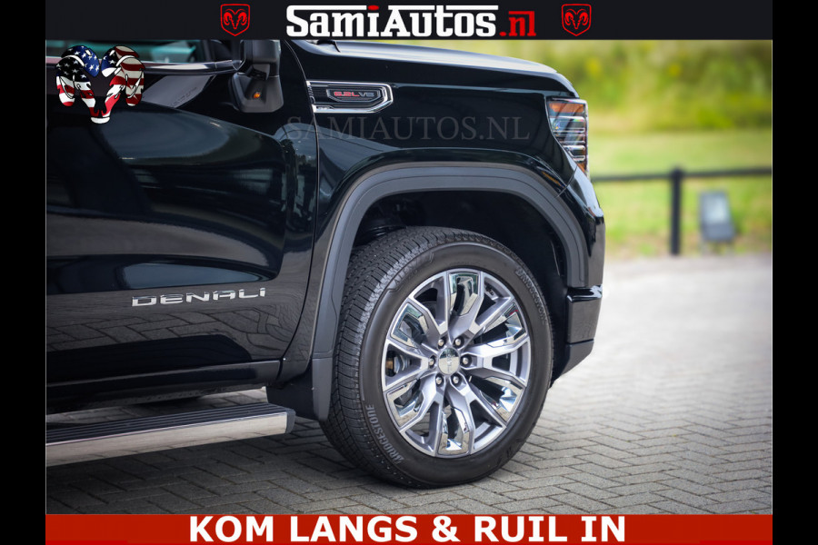 GMC Sierra DENALI | All-In Prijs | 6,2 V8 Full Option | De Meest Luxe Pick-Up in zijn Klasse | Comfortabele Dubbele Cabine met Royale 5 Zitplaatsen | BPM vrij | Nu Leverbaar uit Voorraad | Voorraad Nr 9194