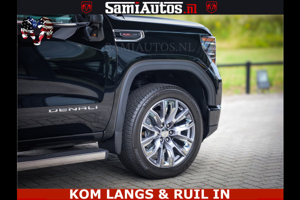 GMC Sierra DENALI | All-In Prijs | 6,2 V8 Full Option | De Meest Luxe Pick-Up in zijn Klasse | Comfortabele Dubbele Cabine met Royale 5 Zitplaatsen | BPM vrij | Nu Leverbaar uit Voorraad | Voorraad Nr 9194
