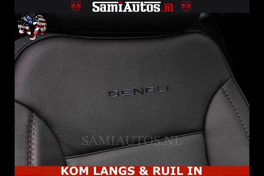 GMC Sierra DENALI 6.2 V8 426PK Full Option | De Meest Luxe Pick-Up in zijn Klasse | Comfortabele Dubbele Cabine met Royale 5 Zitplaatsen | BPM vrij | Nu Leverbaar uit Voorraad | Voorraad Nr 1924
