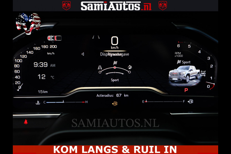 GMC Sierra DENALI 6.2 V8 426PK Full Option | De Meest Luxe Pick-Up in zijn Klasse | Comfortabele Dubbele Cabine met Royale 5 Zitplaatsen | BPM vrij | Nu Leverbaar uit Voorraad | Voorraad Nr 2058