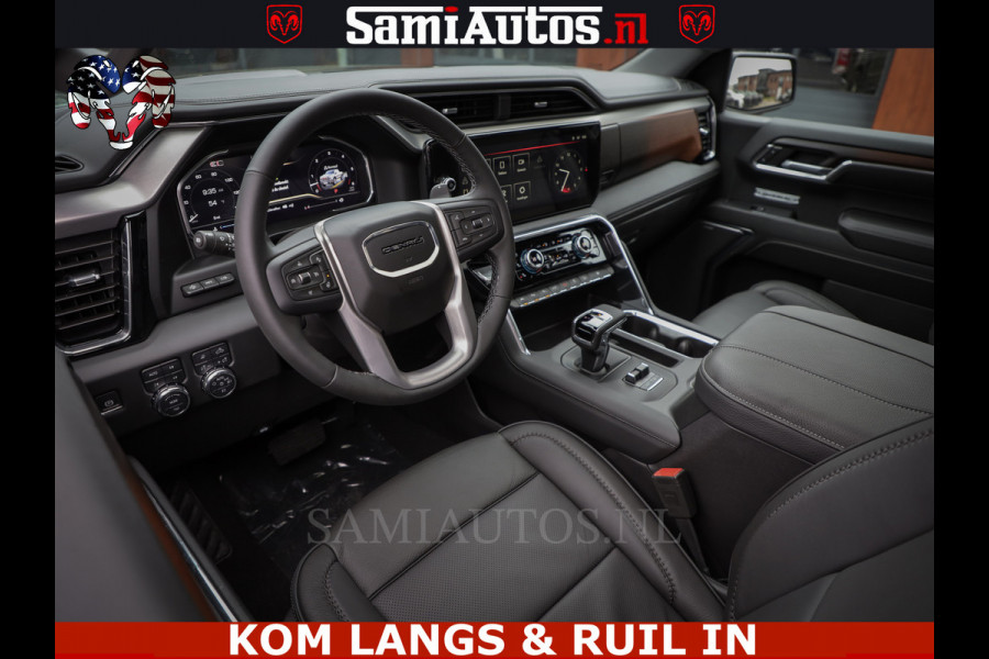GMC Sierra DENALI 6.2 V8 426PK Full Option | De Meest Luxe Pick-Up in zijn Klasse | Comfortabele Dubbele Cabine met Royale 5 Zitplaatsen | BPM vrij | Nu Leverbaar uit Voorraad | Voorraad Nr 2252