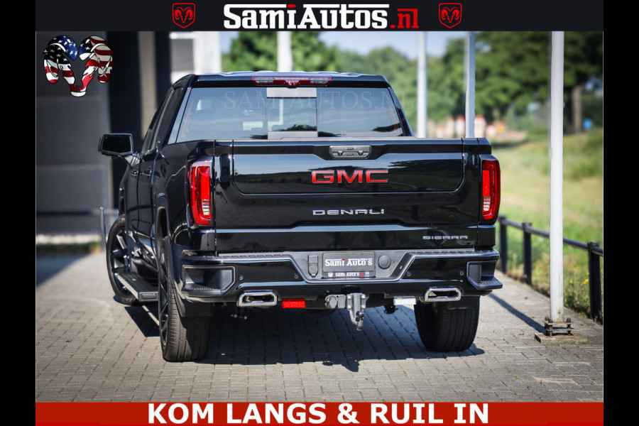 GMC Sierra DENALI 6.2 V8 426PK Full Option | De Meest Luxe Pick-Up in zijn Klasse | Comfortabele Dubbele Cabine met Royale 5 Zitplaatsen | BPM vrij | Nu Leverbaar uit Voorraad | Voorraad Nr 2252