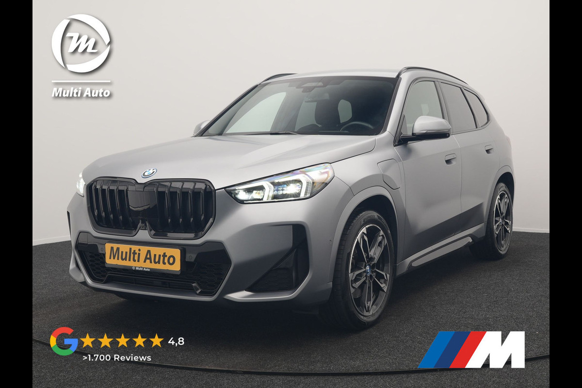 BMW X1 xDrive30e M Sport PHEV Frozen Pure Grey Metallic 326pk Dealer O.H | Trekhaak Af Fabriek | Adaptive Cruise | Head Up | Harman / Kardon | 360 Camera | Alcantara Sportstoelen Massage & Memory | Adaptive Onderstel | Widescreen Navi | Stoelen & Stuur Verwarmd | Blis | Keyless | Apple Carplay | Pilot Assist | Virtual | DAB | 19"L.M | Plug In Hybrid |
