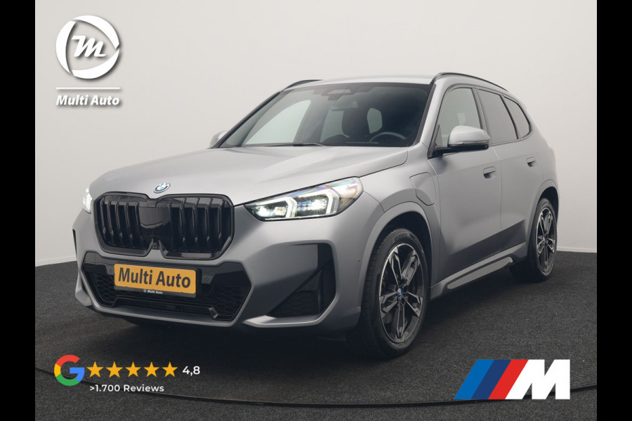 BMW X1 xDrive30e M Sport PHEV Frozen Pure Grey Metallic 326pk Dealer O.H | Trekhaak Af Fabriek | Adaptive Cruise | Head Up | Harman / Kardon | 360 Camera | Alcantara Sportstoelen Massage & Memory | Adaptive Onderstel | Widescreen Navi | Stoelen & Stuur Verwarmd | Blis | Keyless | Apple Carplay | Pilot Assist | Virtual | DAB | 19"L.M | Plug In Hybrid |