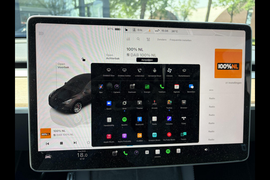 Tesla Model Y Performance AWD 75 kWh VAN: 42.900,- VOOR: 39.877,- UW WKVOORDEEL: 3.023,- | RIJKLAAR GELEVERD | 12 MND BOVAG GARANTIE | TESLA GARANTIE ACCU + AANDRIJFLIJN T/M 03-2031/ 240.000KM|