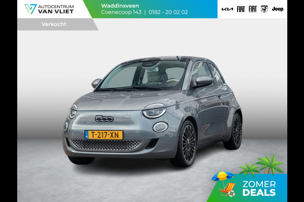 Fiat 500E La Prima 42 kWh | Clima | Leder | 17" | Winter Pack | Apple Carplay | BSM |