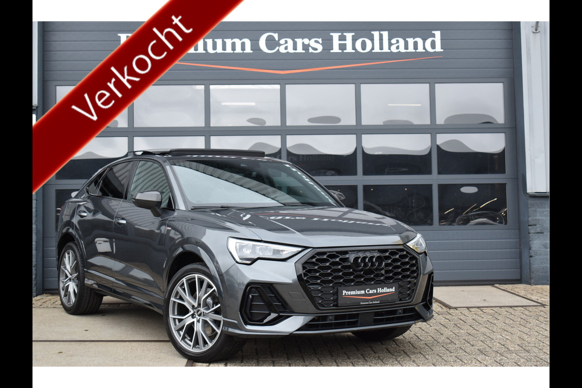 Audi Q3 Sportback 45 TFSI e S-Line 245 Pk Pano Navi Camera Trekhaak Vol Leder Carbon 20 Inch
