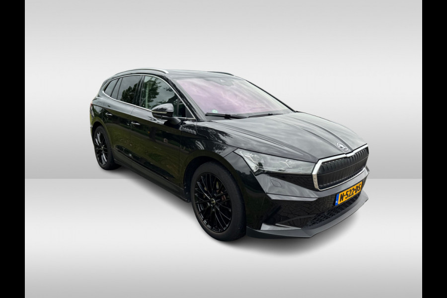Škoda ENYAQ iV 80 / SoH 91,9% / Trekhaak / Panoramadak / Camera / Head-up / Warmtepomp / 20'' / Dodehoek / CarPlay / Stoelverwarming 4x / Stuurverwarming / DAB / ACC