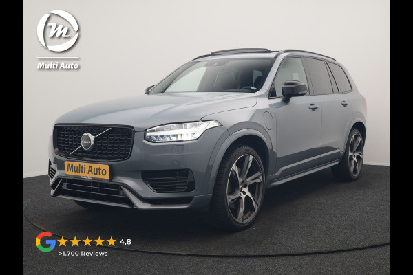 Volvo XC90 T8 Recharge AWD R-Design 7 Pers Long Range PHEV 456pk Dealer O.H | Luchtvering | Trekhaak Af Fabriek | Panodak | 360 Camera | Adaptive Cruise | Harman  / Kardon | Alcantara Sportstoelen Memory & Verwarmd | Keyless | Pilot Assist | Apple Carplay | Stuur Verwarmd | BLIS | Adaptive LED | Navigatie | Virtual | DAB | 22"L.M | Plug In Hybrid |