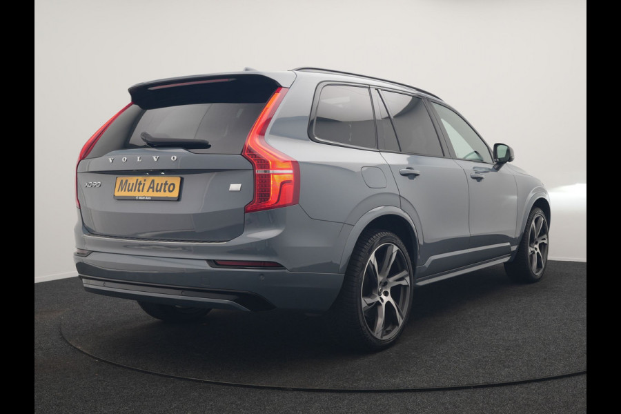Volvo XC90 T8 Recharge AWD R-Design 7 Pers Long Range PHEV 456pk Dealer O.H | Luchtvering | Trekhaak Af Fabriek | Panodak | 360 Camera | Adaptive Cruise | Harman  / Kardon | Alcantara Sportstoelen Memory & Verwarmd | Keyless | Pilot Assist | Apple Carplay | Stuur Verwarmd | BLIS | Adaptive LED | Navigatie | Virtual | DAB | 22"L.M | Plug In Hybrid |