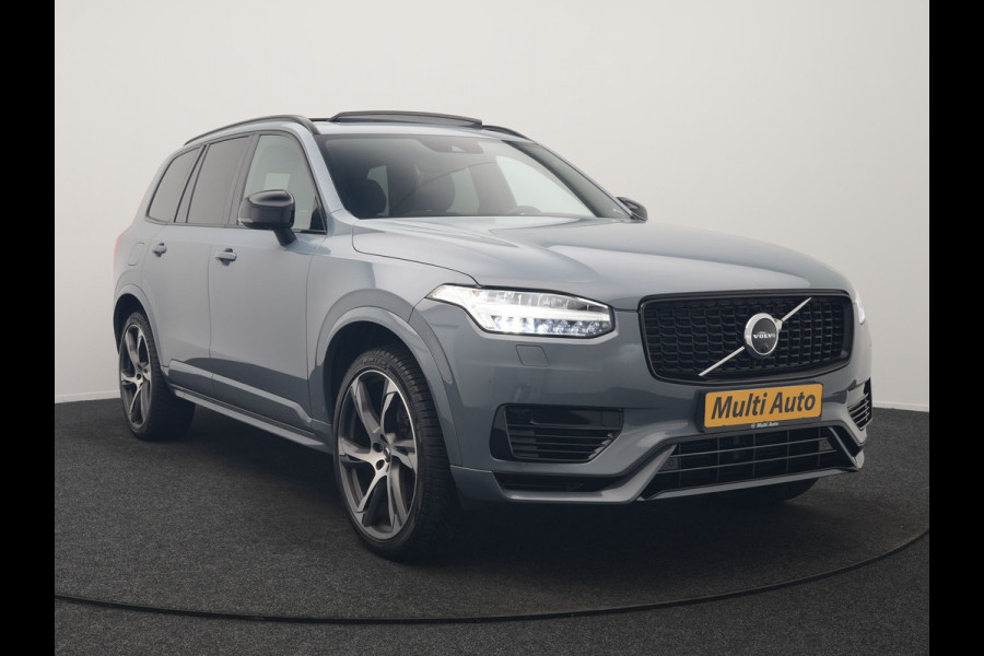 Volvo XC90 T8 Recharge AWD R-Design 7 Pers Long Range PHEV 456pk Dealer O.H | Luchtvering | Trekhaak Af Fabriek | Panodak | 360 Camera | Adaptive Cruise | Harman  / Kardon | Alcantara Sportstoelen Memory & Verwarmd | Keyless | Pilot Assist | Apple Carplay | Stuur Verwarmd | BLIS | Adaptive LED | Navigatie | Virtual | DAB | 22"L.M | Plug In Hybrid |