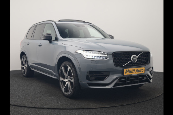 Volvo XC90 T8 Recharge AWD R-Design 7 Pers Long Range PHEV 456pk Dealer O.H | Luchtvering | Trekhaak Af Fabriek | Panodak | 360 Camera | Adaptive Cruise | Harman  / Kardon | Alcantara Sportstoelen Memory & Verwarmd | Keyless | Pilot Assist | Apple Carplay | Stuur Verwarmd | BLIS | Adaptive LED | Navigatie | Virtual | DAB | 22"L.M | Plug In Hybrid |