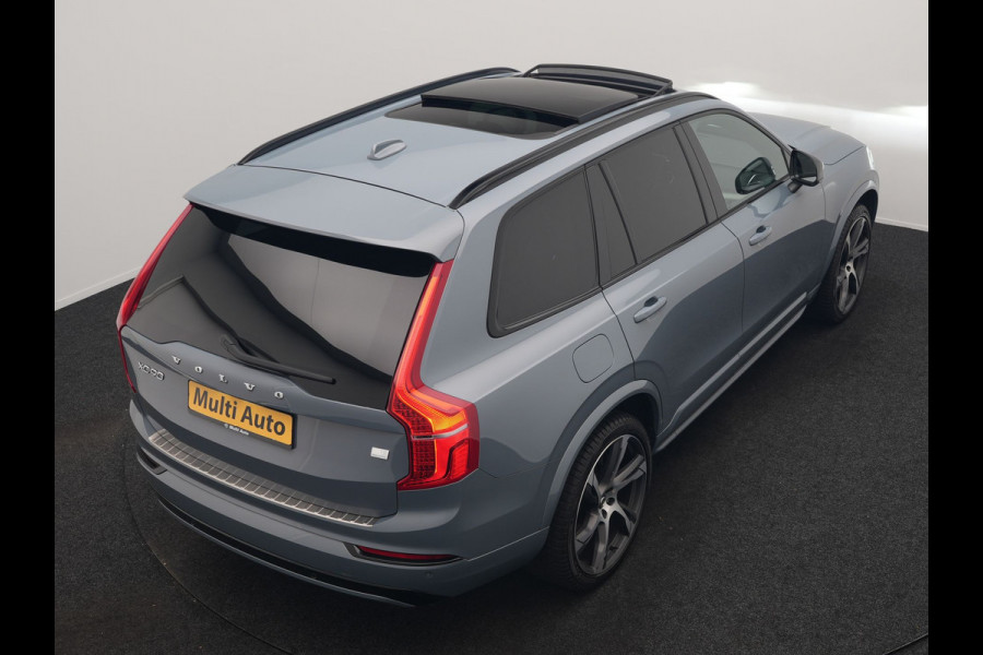 Volvo XC90 T8 Recharge AWD R-Design 7 Pers Long Range PHEV 456pk Dealer O.H | Luchtvering | Trekhaak Af Fabriek | Panodak | 360 Camera | Adaptive Cruise | Harman  / Kardon | Alcantara Sportstoelen Memory & Verwarmd | Keyless | Pilot Assist | Apple Carplay | Stuur Verwarmd | BLIS | Adaptive LED | Navigatie | Virtual | DAB | 22"L.M | Plug In Hybrid |