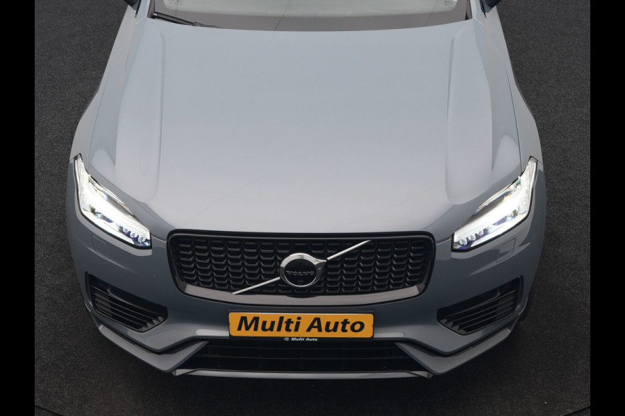 Volvo XC90 T8 Recharge AWD R-Design 7 Pers Long Range PHEV 456pk Dealer O.H | Luchtvering | Trekhaak Af Fabriek | Panodak | 360 Camera | Adaptive Cruise | Harman  / Kardon | Alcantara Sportstoelen Memory & Verwarmd | Keyless | Pilot Assist | Apple Carplay | Stuur Verwarmd | BLIS | Adaptive LED | Navigatie | Virtual | DAB | 22"L.M | Plug In Hybrid |