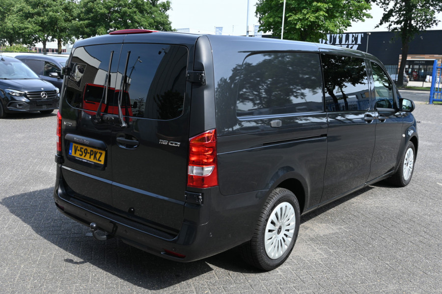Mercedes-Benz Vito 116 CDI DC L3 Pro LED, 2500 kg trekhaak, Navigatie en Smartphone integratie, Etc.