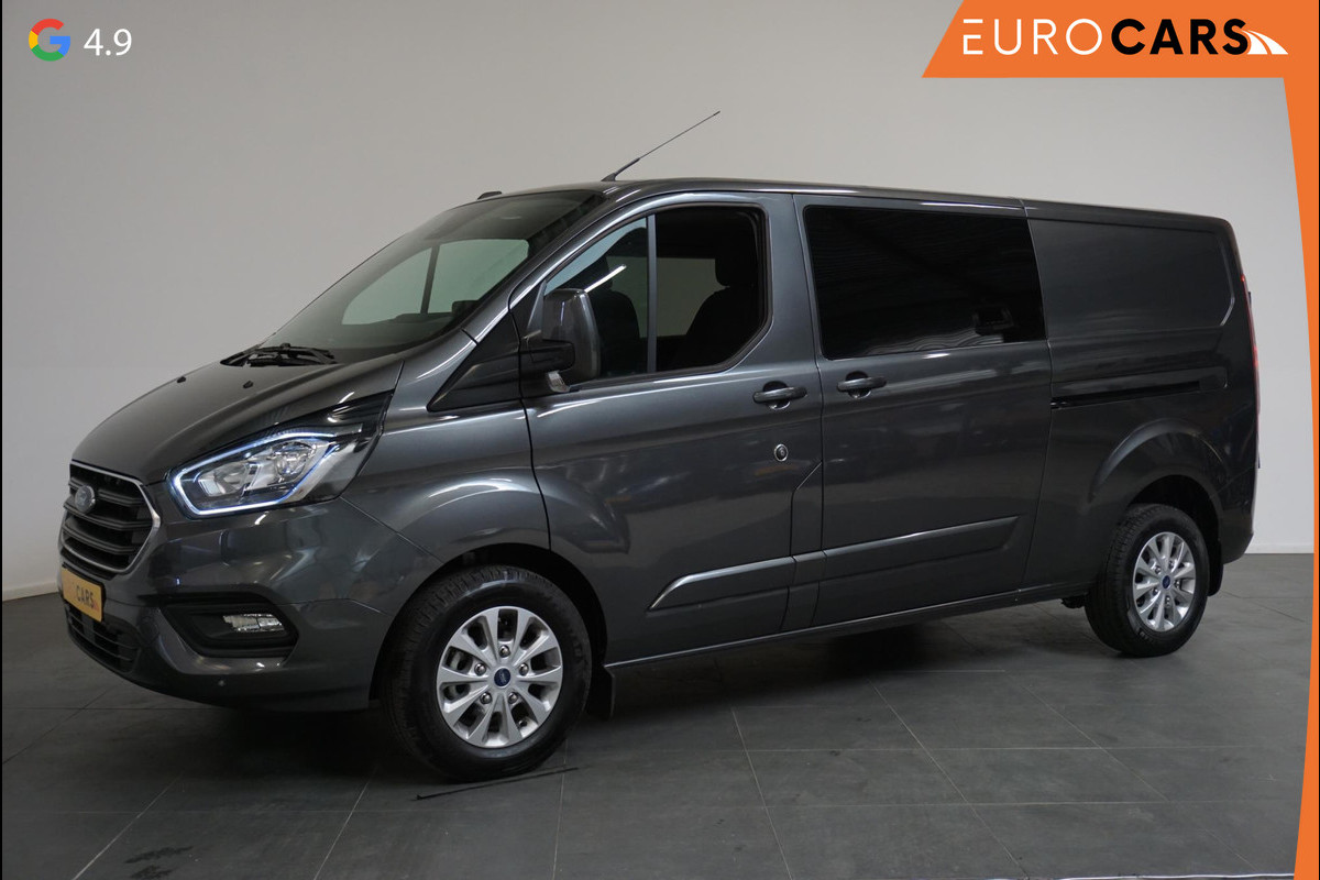 Ford Transit Custom 300 2.0 TDCI L2H1 Limited Dubbele Cabine Navigatie Airco 2 Schuifdeuren Trekhaak Parkeersensoren Apple Carplay Android auto DAB