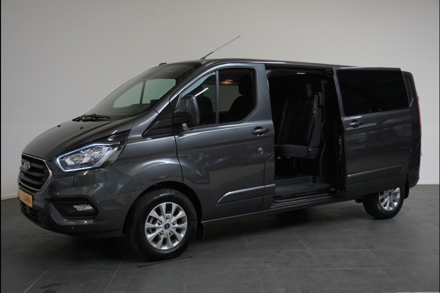 Ford Transit Custom 300 2.0 TDCI L2H1 Limited Dubbele Cabine Navigatie Airco 2 Schuifdeuren Trekhaak Parkeersensoren Apple Carplay Android auto DAB