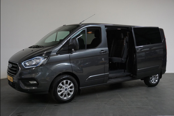 Ford Transit Custom 300 2.0 TDCI L2H1 Limited Dubbele Cabine Navigatie Airco 2 Schuifdeuren Trekhaak Parkeersensoren Apple Carplay Android auto DAB