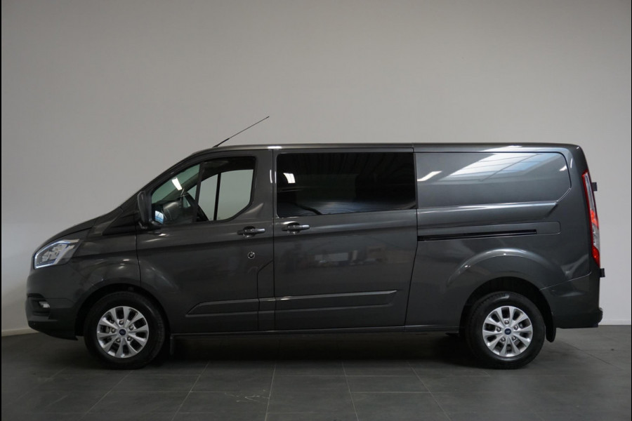 Ford Transit Custom 300 2.0 TDCI L2H1 Limited Dubbele Cabine Navigatie Airco 2 Schuifdeuren Trekhaak Parkeersensoren Apple Carplay Android auto DAB