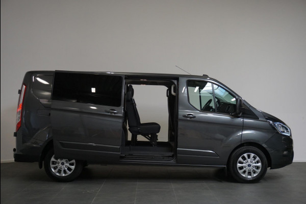 Ford Transit Custom 300 2.0 TDCI L2H1 Limited Dubbele Cabine Navigatie Airco 2 Schuifdeuren Trekhaak Parkeersensoren Apple Carplay Android auto DAB
