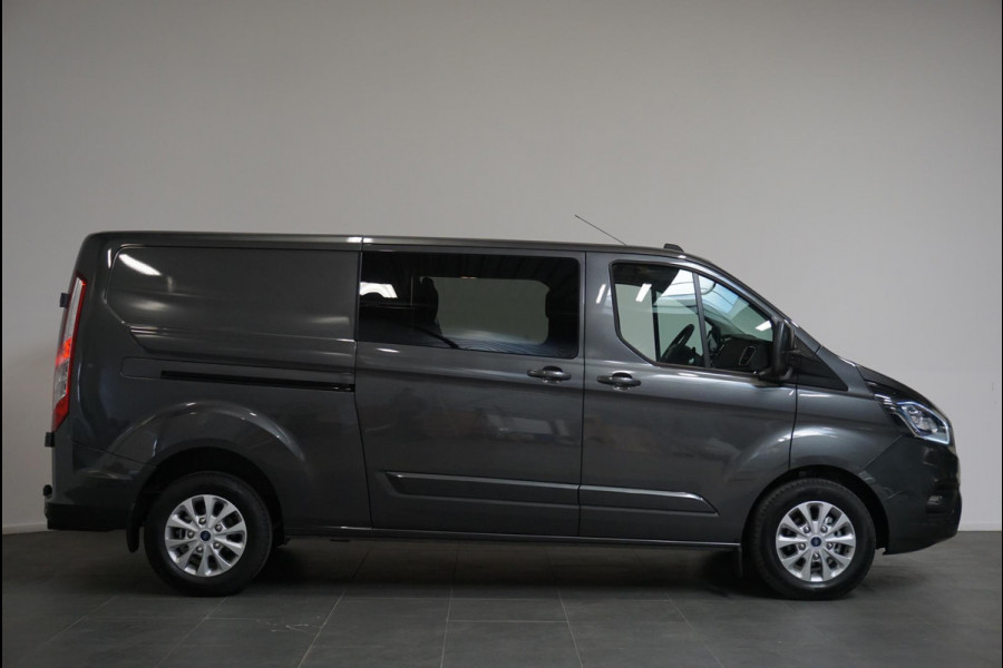 Ford Transit Custom 300 2.0 TDCI L2H1 Limited Dubbele Cabine Navigatie Airco 2 Schuifdeuren Trekhaak Parkeersensoren Apple Carplay Android auto DAB