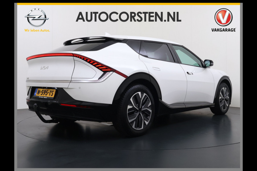 Kia Ev6 Plus Long Range 77.4kWh Trekhaak Warmtepomp Leder+Ventilatie+Verwarming Camera Adap.Cruise Meridian®-Audio Stuur+Achterbankverwa SOH 100% Elek.Achterklep Apple Carplay Android Auto Privacy Glas Pdc Lmv Led DAB 1.600KG Trekgewicht Dealeronderhouden