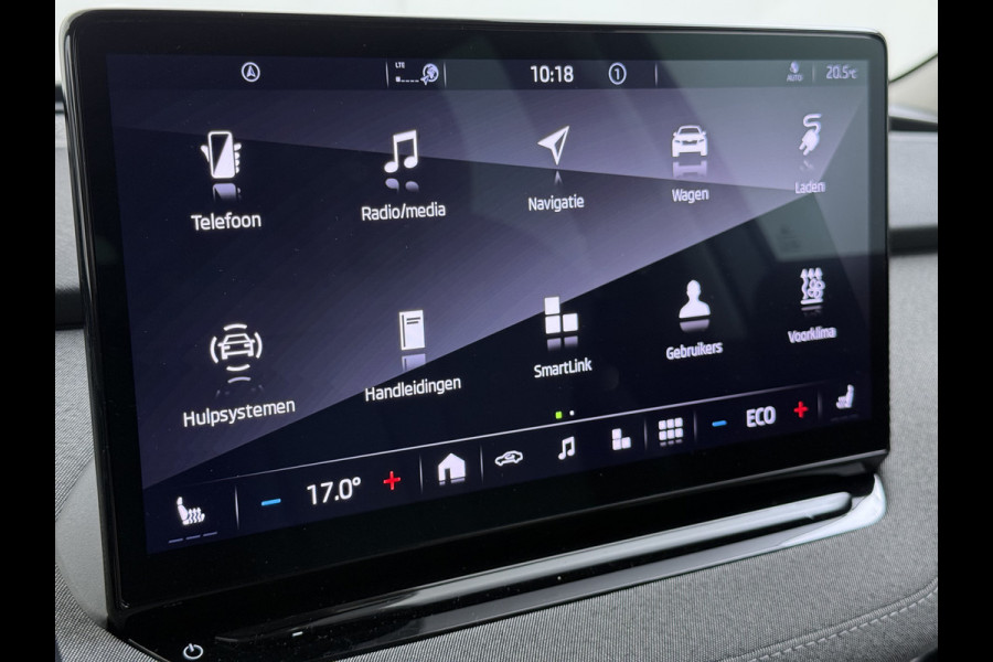 Škoda ENYAQ iV 60 SOH 91% Warmtepomp Adap.Cruise Stuur+Stoelverwarming Camera 3-Zone Ecc Navi Apple Carplay Android Auto Keyless Advanced Pdc Lane Assist Dodehoek Assist Lmv 19" Bluetooth DAB Virtual Cockpit Verkeersbord Detectie 1e Eigenaar Origineel Nederlandse Auto Dealeronderhouden