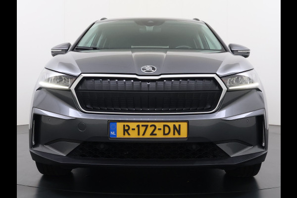 Škoda ENYAQ iV 60 SOH 91% Warmtepomp Adap.Cruise Stuur+Stoelverwarming Camera 3-Zone Ecc Navi Apple Carplay Android Auto Keyless Advanced Pdc Lane Assist Dodehoek Assist Lmv 19" Bluetooth DAB Virtual Cockpit Verkeersbord Detectie 1e Eigenaar Origineel Nederlandse Auto Dealeronderhouden