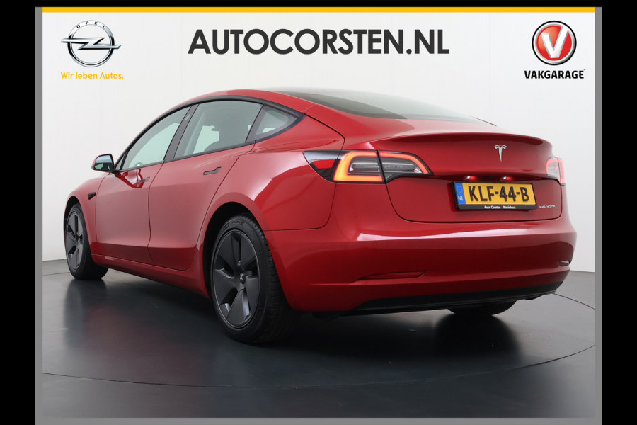 Tesla Model 3 Long Range AWD 75kWh Facelift Warmtepomp Elek.Achterklep Draadloze Tel.lader Leder Panoramadak Adap.Cruise Camera's Navi Ecc Sto Intel Atom® Lmv Lane Assist Dodehoekwaarschuwing Keyless Elek.Stoelen+Memory Google®-Maps Fabrieksgarantie op motor en accu tot 17-11-2028/192.000km