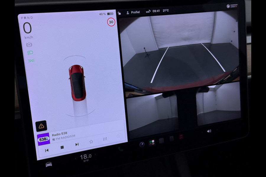 Tesla Model 3 Long Range AWD 75kWh Facelift Warmtepomp Elek.Achterklep Draadloze Tel.lader Leder Panoramadak Adap.Cruise Camera's Navi Ecc Sto Intel Atom® Lmv Lane Assist Dodehoekwaarschuwing Keyless Elek.Stoelen+Memory Google®-Maps Fabrieksgarantie op motor en accu tot 17-11-2028/192.000km