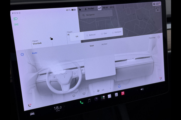 Tesla Model 3 Long Range AWD 75kWh Facelift Warmtepomp Elek.Achterklep Draadloze Tel.lader Leder Panoramadak Adap.Cruise Camera's Navi Ecc Sto Intel Atom® Lmv Lane Assist Dodehoekwaarschuwing Keyless Elek.Stoelen+Memory Google®-Maps Fabrieksgarantie op motor en accu tot 17-11-2028/192.000km