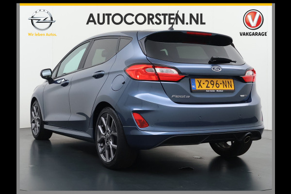 Ford Fiesta 1.0T 125PK Hybrid ST-Line Stoel+Stuur+Voorruitverwarming Apple Carplay/Android Auto Navi* Ecc Cruise Control Pdc Keyless DAB+ Bluetooth Lmv Lane Assist Isofix Regensensor 1e Eigenaar Origineel Nederlandse Auto