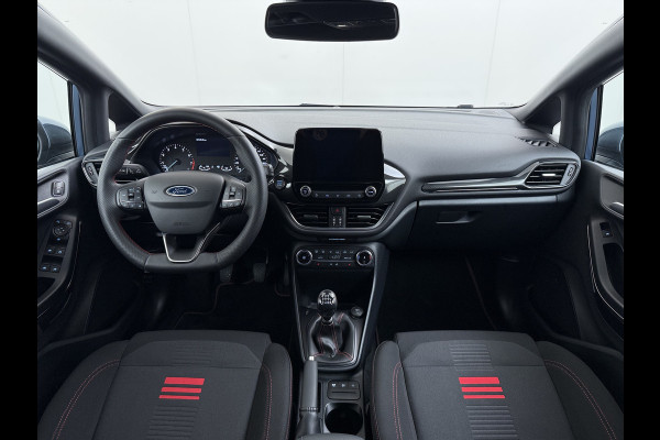 Ford Fiesta 1.0T 125PK Hybrid ST-Line Stoel+Stuur+Voorruitverwarming Apple Carplay/Android Auto Navi* Ecc Cruise Control Pdc Keyless DAB+ Bluetooth Lmv Lane Assist Isofix Regensensor 1e Eigenaar Origineel Nederlandse Auto