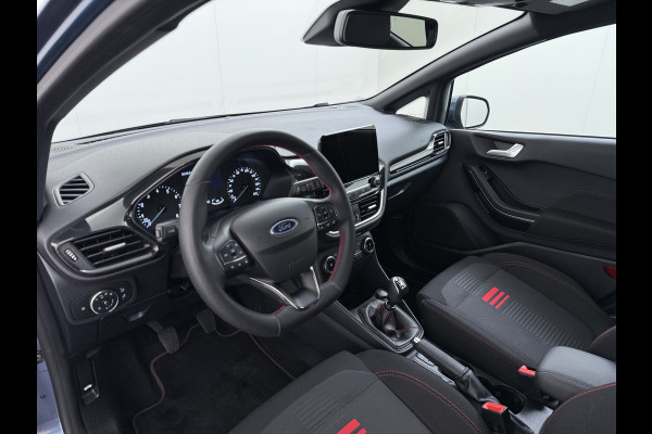 Ford Fiesta 1.0T 125PK Hybrid ST-Line Stoel+Stuur+Voorruitverwarming Apple Carplay/Android Auto Navi* Ecc Cruise Control Pdc Keyless DAB+ Bluetooth Lmv Lane Assist Isofix Regensensor 1e Eigenaar Origineel Nederlandse Auto