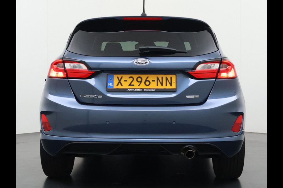 Ford Fiesta 1.0T 125PK Hybrid ST-Line Stoel+Stuur+Voorruitverwarming Apple Carplay/Android Auto Navi* Ecc Cruise Control Pdc Keyless DAB+ Bluetooth Lmv Lane Assist Isofix Regensensor 1e Eigenaar Origineel Nederlandse Auto