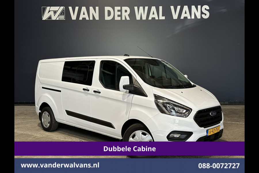 Ford Transit Custom 2.0 TDCI 170pk L2H1 Dubbele Cabine Euro6 Airco | 5-zits | Camera | Xenon | Navigatie | Cruisecontrol Android Auto, Apple Carplay, Parkeersensoren, Stoelverwarming, Verwarmde Voorruit, 2800kg trekvermogen