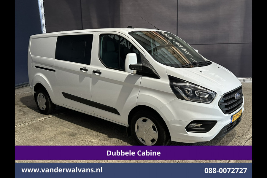 Ford Transit Custom 2.0 TDCI 170pk L2H1 Dubbele Cabine Euro6 Airco | 5-zits | Camera | Xenon | Navigatie | Cruisecontrol Android Auto, Apple Carplay, Parkeersensoren, Stoelverwarming, Verwarmde Voorruit, 2800kg trekvermogen