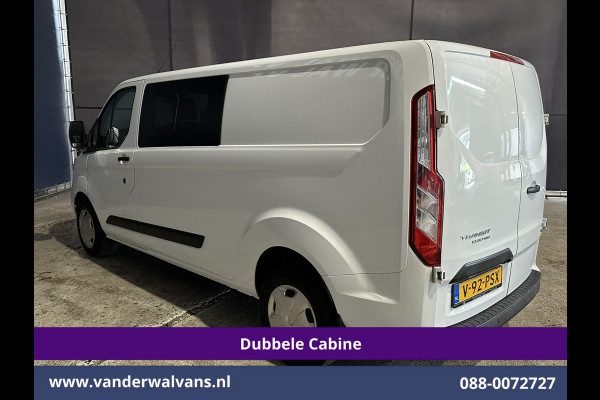 Ford Transit Custom 2.0 TDCI 170pk L2H1 Dubbele Cabine Euro6 Airco | 5-zits | Camera | Xenon | Navigatie | Cruisecontrol Android Auto, Apple Carplay, Parkeersensoren, Stoelverwarming, Verwarmde Voorruit, 2800kg trekvermogen