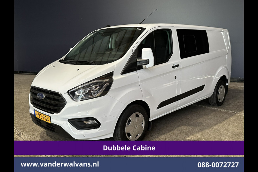 Ford Transit Custom 2.0 TDCI 170pk L2H1 Dubbele Cabine Euro6 Airco | 5-zits | Camera | Xenon | Navigatie | Cruisecontrol Android Auto, Apple Carplay, Parkeersensoren, Stoelverwarming, Verwarmde Voorruit, 2800kg trekvermogen