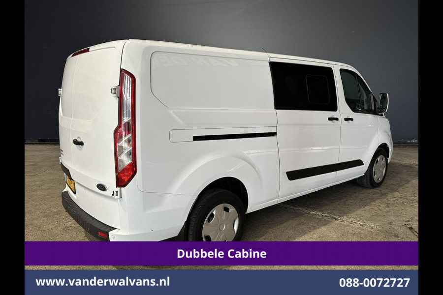 Ford Transit Custom 2.0 TDCI 170pk L2H1 Dubbele Cabine Euro6 Airco | 5-zits | Camera | Xenon | Navigatie | Cruisecontrol Android Auto, Apple Carplay, Parkeersensoren, Stoelverwarming, Verwarmde Voorruit, 2800kg trekvermogen