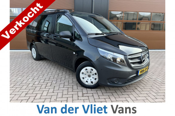 Mercedes-Benz Vito 110 CDI 102pk E6 Lang DC 5p Comfort Lease €425p/m, Airco Clima, Carplay, PDC V+A, Onderhoudshistorie aanwezig