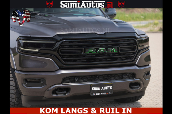 Dodge Ram 1500 LIMITED 5.7 V8 | GRANITE KLEUR | BRONS 4PLAY WIELEN | HUD | MEGA DIK | LUCHTVERING | VOLLE PICK UP | CREW CAB 5 PERSOONS GRIJS KENTEKEN | DUBBELE CABINE |