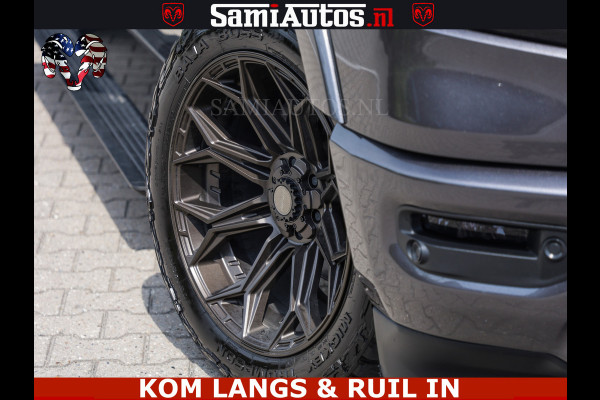 Dodge Ram 1500 LIMITED 5.7 V8 | GRANITE KLEUR | BRONS 4PLAY WIELEN | HUD | MEGA DIK | LUCHTVERING | VOLLE PICK UP | CREW CAB 5 PERSOONS GRIJS KENTEKEN | DUBBELE CABINE |