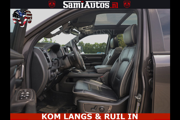 Dodge Ram 1500 LIMITED 5.7 V8 | GRANITE KLEUR | BRONS 4PLAY WIELEN | HUD | MEGA DIK | LUCHTVERING | VOLLE PICK UP | CREW CAB 5 PERSOONS GRIJS KENTEKEN | DUBBELE CABINE |