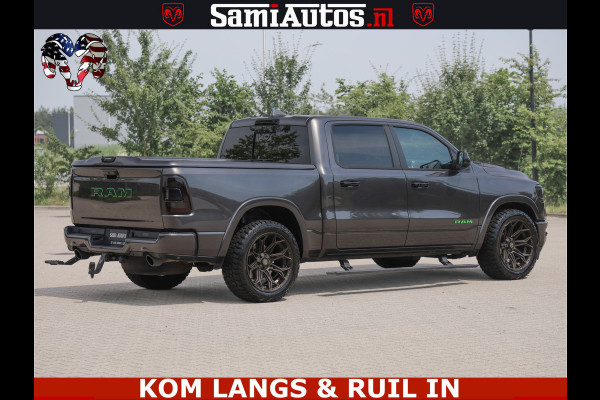 Dodge Ram 1500 LIMITED 5.7 V8 | GRANITE KLEUR | BRONS 4PLAY WIELEN | HUD | MEGA DIK | LUCHTVERING | VOLLE PICK UP | CREW CAB 5 PERSOONS GRIJS KENTEKEN | DUBBELE CABINE |