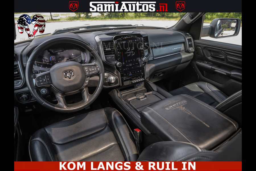Dodge Ram 1500 LIMITED 5.7 V8 | GRANITE KLEUR | BRONS 4PLAY WIELEN | HUD | MEGA DIK | LUCHTVERING | VOLLE PICK UP | CREW CAB 5 PERSOONS GRIJS KENTEKEN | DUBBELE CABINE |